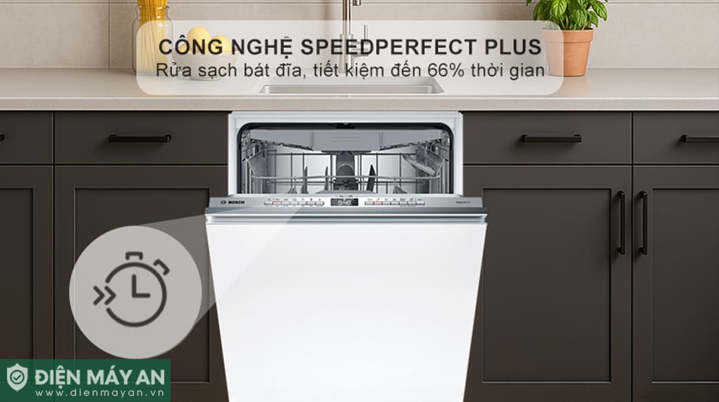 Máy rửa bát âm toàn phần Bosch Serie 4 SMV4HCX19E